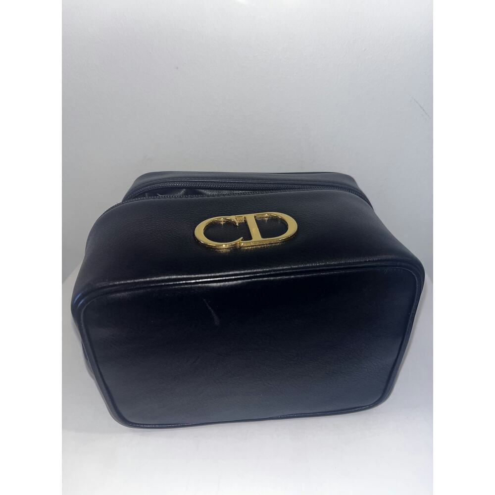 Christian Dior Vintage Black Leather Vanity Case - Picture 5 of 5